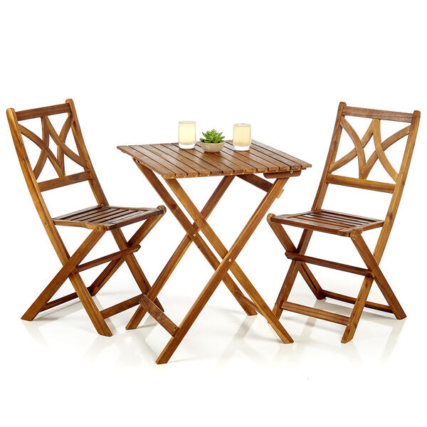 Coco Bay 3pc. Wooden Folding Bistro Set - image 