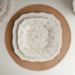 222 Fifth Batik Toile Taupe 12pc. Dinnerware Set - Service for 4 - image 6