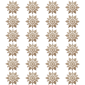 Northlight 24ct. Champagne Gold Snowflake Christmas Ornaments - image 2