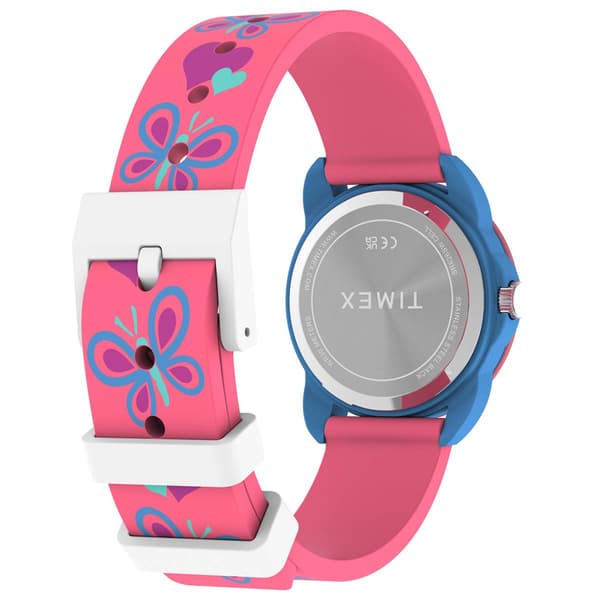 Kids Timex® Pretty Silicone Strap Analog Watch  - TW2Y59700JT