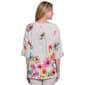 Petite Ali Miles Roll Tab Sleeve Garden Floral Blouse - image 2