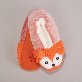 Womens Fuzzy Babba Fox Slipper Socks