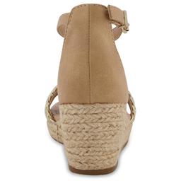 Big Girls Marc Fisher Marren Web Wedge Sandals