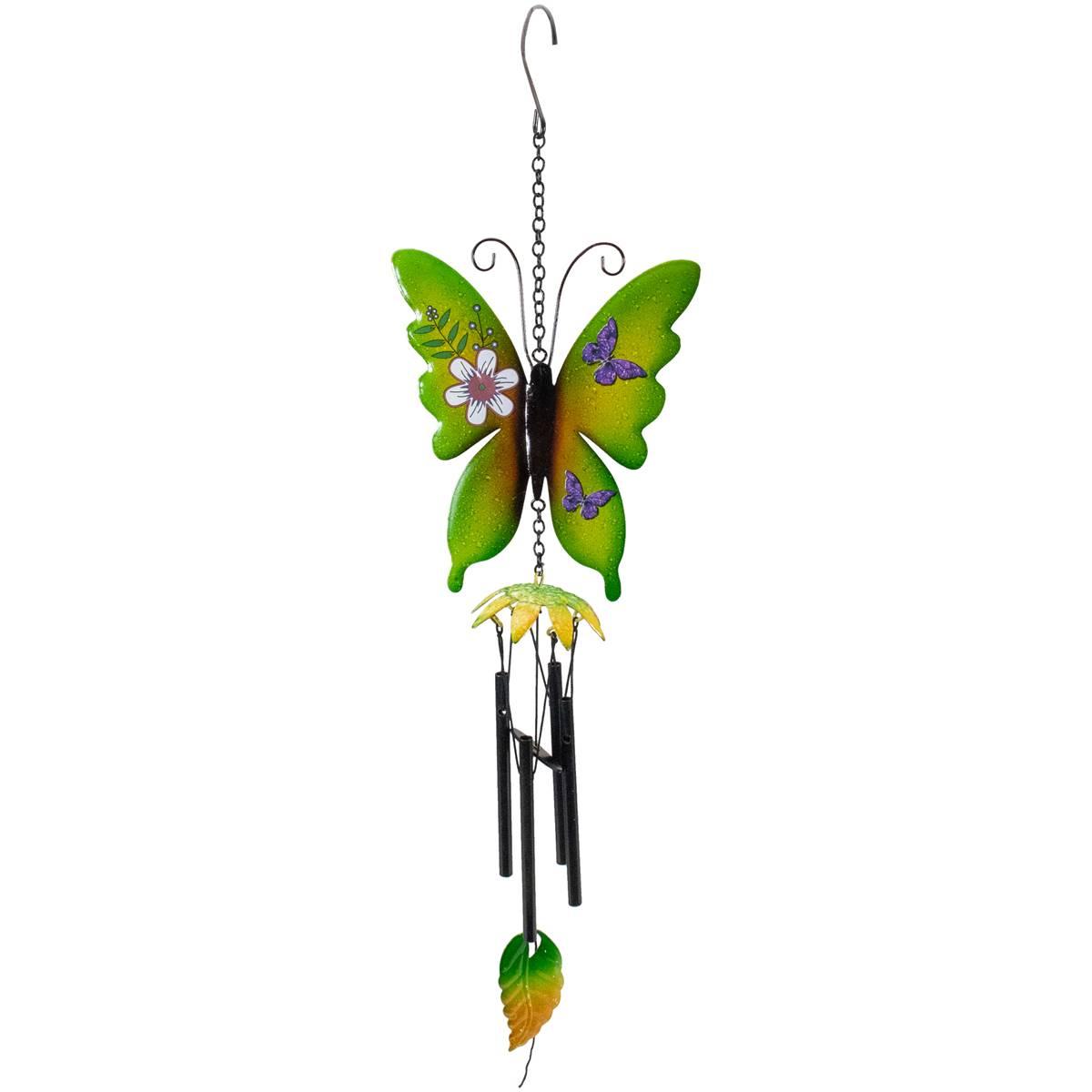 Northlight Seasonal 15.7in. Metal Butterfly Garden Wind...