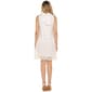 Womens Robbie Bee Sleeveless Mock Neck Eyelet Shift Dress - image 2