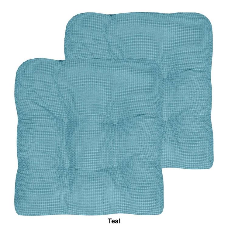 Sweet Home Collection Memory Foam Non-Slip Tufted Chair Cushions