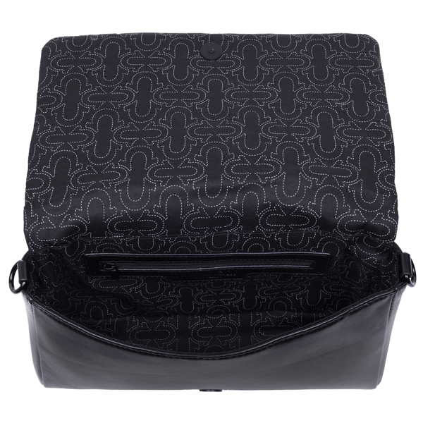 True Religion Quilted Flap Crossbody With Removable Pouch