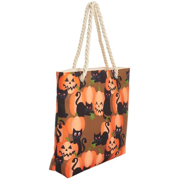 Renshun Cat & Pumpkin Tote