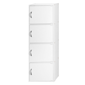 L''Baiet 47.3in. 4-Tier Tall Enclosed Storage Bookcase - image 1