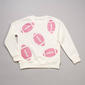 Girls (7-16) No Comment Glitter Football Fleece Lined Sweatshirt - image 1