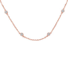 Diamond Classics&#8482; Rose Gold 1ctw. Diamond Chain Necklace
