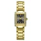 Womens Ellen Tracy Crystal Rectangular Bracelet Watch - ET5465GD - image 1