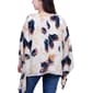 Womens NY Collection 3/4 Sleeve Pink Chevron V-Neck Top - image 2