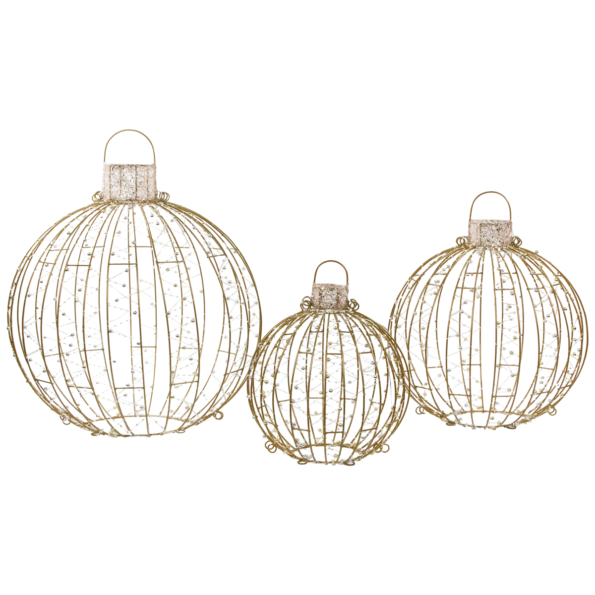 Open Video Modal for Northlight LED Hanging Outdoor Christmas Ornaments - Set of 3