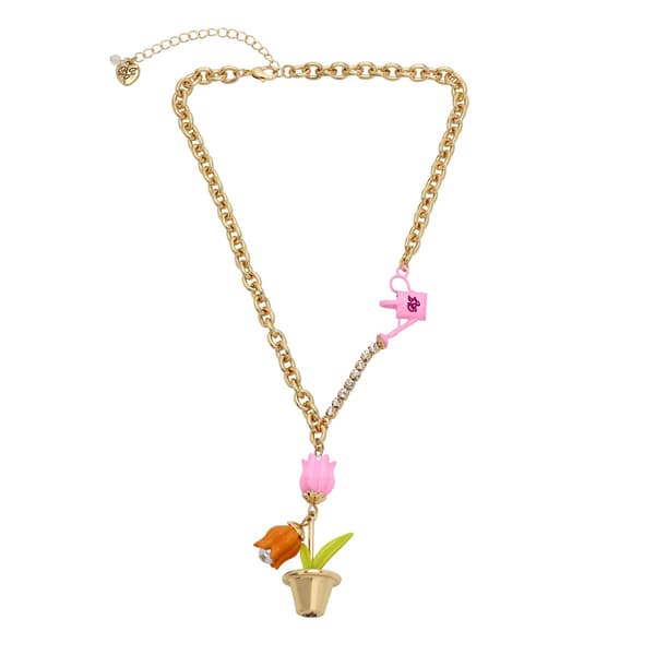 Betsey Johnson Tulip Pendant Necklace