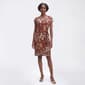Womens Connected Apparel Short Sleeve Damask Sarong Wrap Dress - image 1