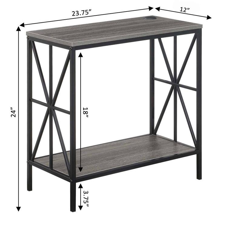 Convenience Concepts Tucson Starburst Chairside End Table
