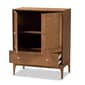Baxton Studio Ramiel Ash Walnut Finished Wood 1-Drawer Sideboard - image 2