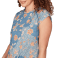Womens Skye’s the Limit Key Items Cap Sleeve Floral Blouse - image 5