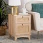 Baxton Studio Elsbeth Light Brown Wood 1-Drawer End Table - image 2