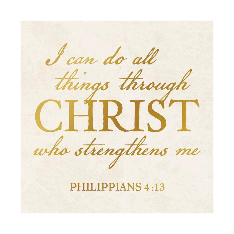 Artisan Home Philippians 4:13 Canvas Wall Decor