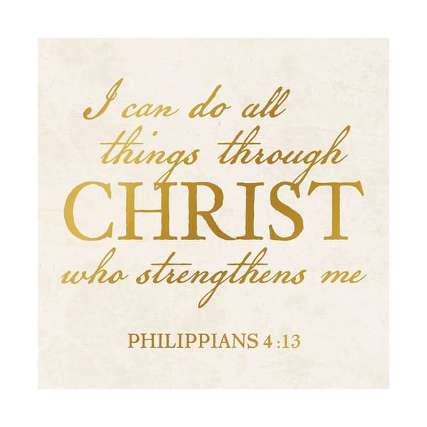 Artisan Home Philippians 4:13 Canvas Wall Decor