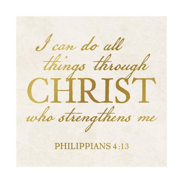 Artisan Home Philippians 4:13 Canvas Wall Decor - image 