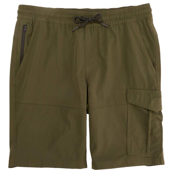 Young Mens Akademiks Sueded Tech Cargo Shorts - image 