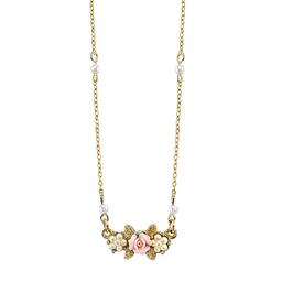 Signature 1928 Porcelain Rose Necklace