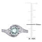 Gemstones Classics&#8482; 10kt. White Gold Aquamarine Engagement Ring - image 5