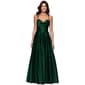 Juniors Blondie Nites Drape Neck Lamour Satin A-Line Dress - image 2