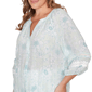 Plus Size Ruby Rd. Renaissance Romance 3/4 Sleeve Floral Blouse - image 4