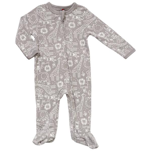 Baby Boy &#40;NB-9M&#41; Mini Hop Safari Footed Sleeper - image 
