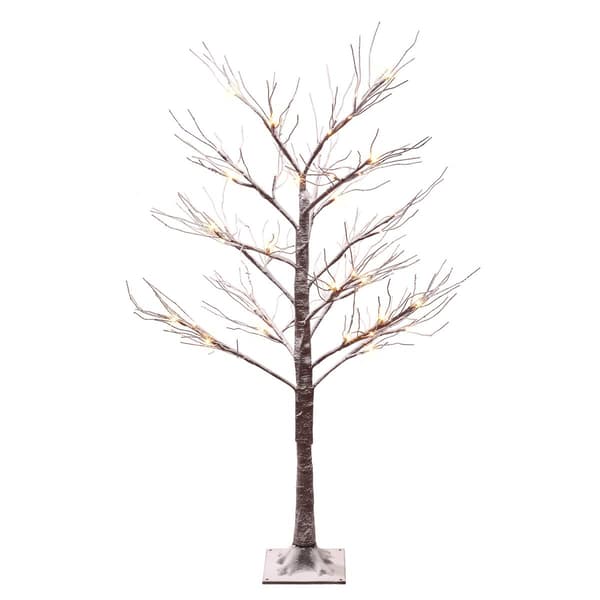 Puleo International 4ft. Pre-Lit Artificial Christmas Twig Tree - image 