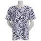 Plus Size Hasting & Smith Short Sleeve Tie Dye Tee with Studs - image 1