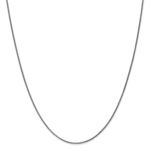 Gold Classics&#40;tm&#41; 1.2mm. 14k White Diamond Cut Spiga Necklace - image 