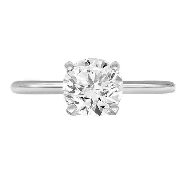 Diamond Classics™ White Gold Solitaire Diamond Engagement Ring