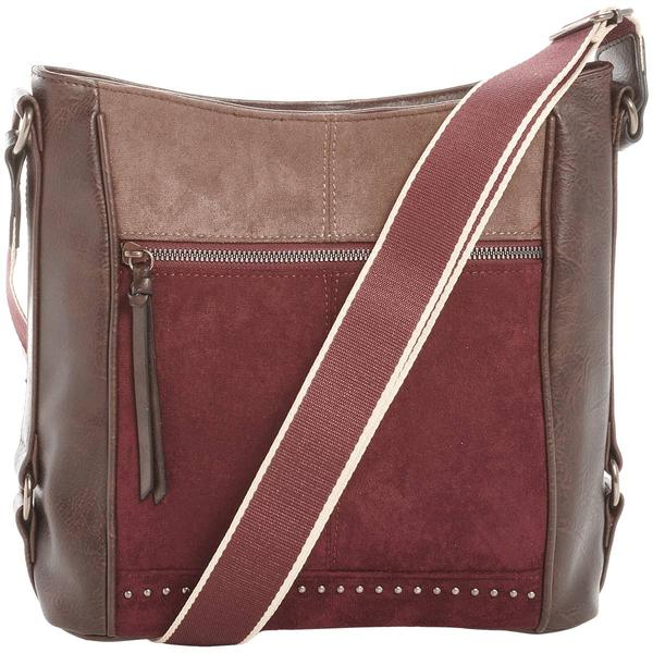 DS Fashion Ultrasuede Color Block Crossbody - image 