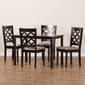 Baxton Studio Ramiro Sand/Dark Brown Wood 5pc. Dining Set - image 8
