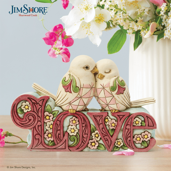 Jim Shore Heartwood Creek Love Birds Figurine