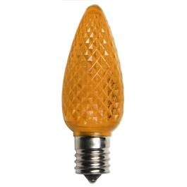Sienna C9 Faceted Orange Christmas Replacement Bulbs - Set of 4