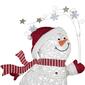 Northlight Seasonal 56in. Ice Skating Outdoor Snowman - image 5