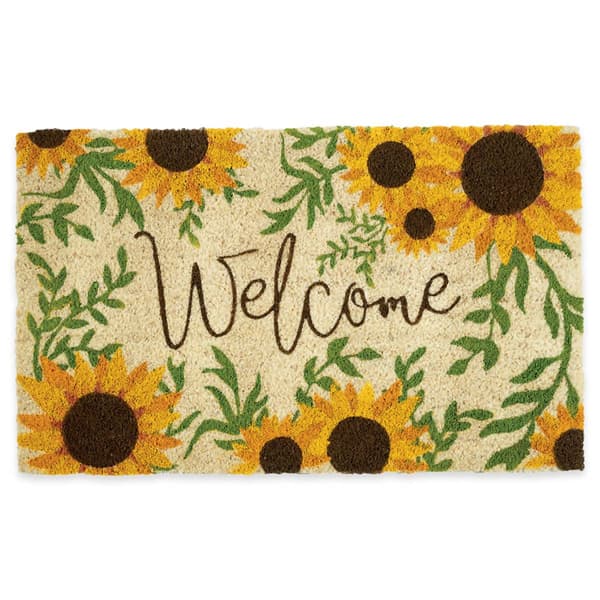 Design Imports Sunflower Welcome Doormat - image 