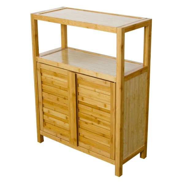 eccostyle&#40;tm&#41; Solid Bamboo Spa or Bath 2 Door Utility Cabinet