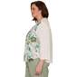 Plus Size Alfred Dunner Indigo Girls Floral Sequin Blouse - image 4