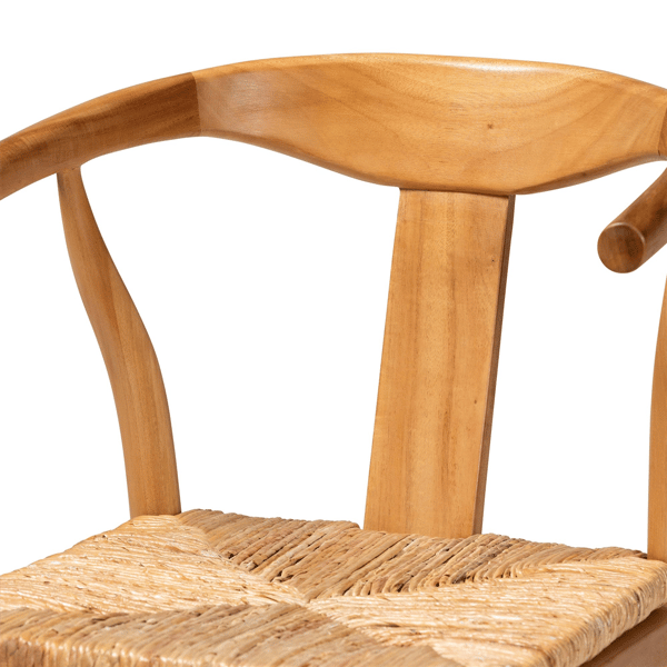 bali & pari Fika Counter Stool with Woven Seagrass Seat
