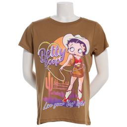 Juniors Freeze Betty Boop Western Girlfriend Tee