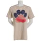Womens Jerzees Short Sleeve Americana Paw Tee - image 2