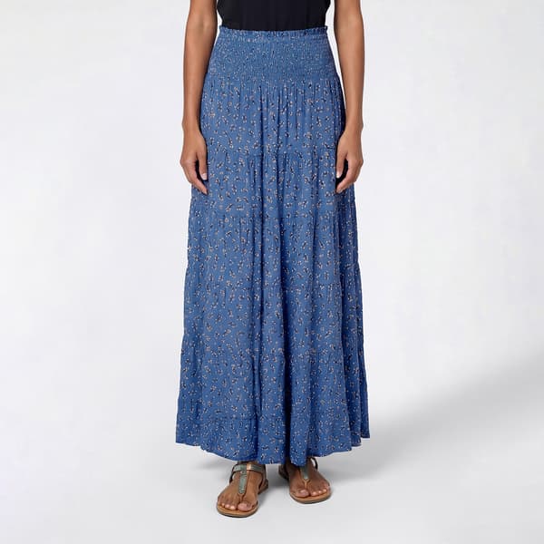 Juniors Angie Gauze Tier Maxi Skirt - image 