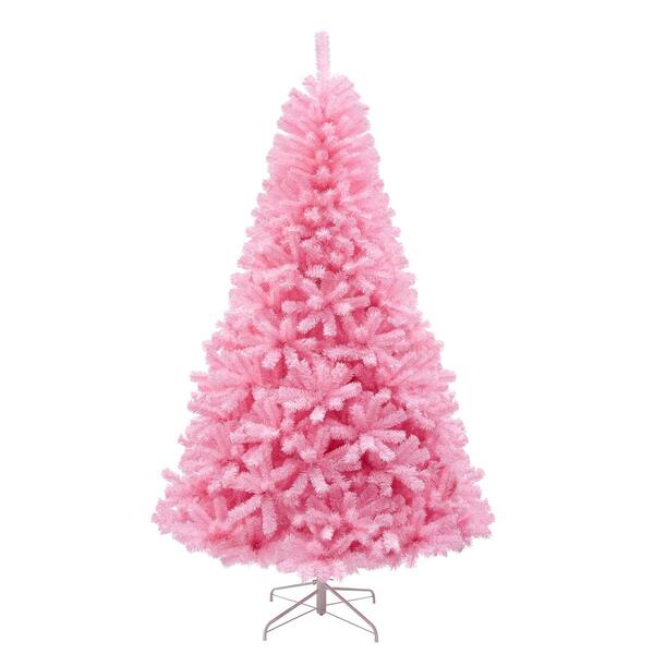 National Tree 7.5ft Color Pop Pink Pine Christmas Tree - image 